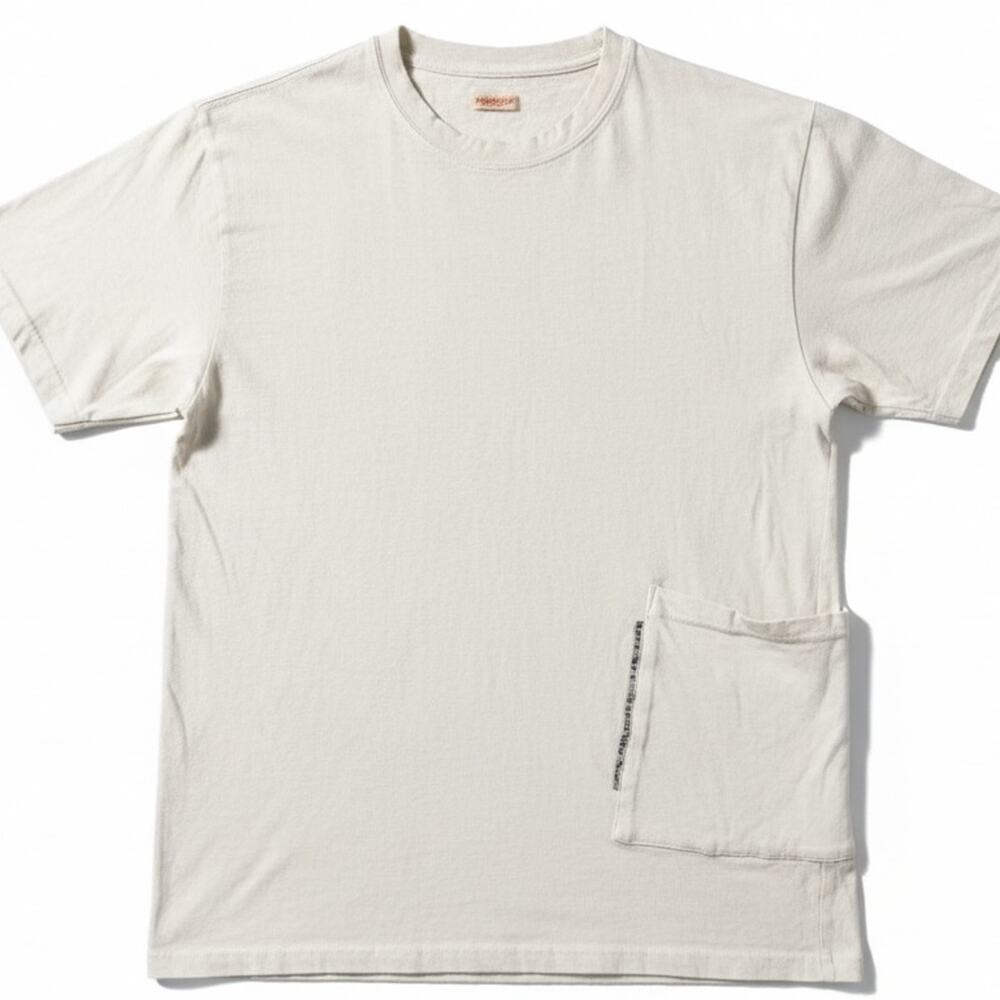 Kapital Kountry Side Pocket Men's Small Natural Cotton T-Shirt Streetwear Japan